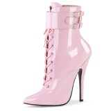 rosa 15 cm DOMINA-1023 stiletto ankelst�vler med h�ye h�ler