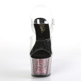 rosa 18 cm ADORE-708CG glitter plat� h�ye h�ler dame