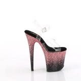 rosa 20 cm FLAMINGO glitter plat� h�ye h�ler dame