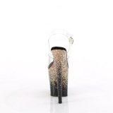 rosa 20 cm FLAMINGO glitter plat� sandaler dame