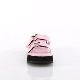 rosa 6,5 cm DemoniaCult FLIP-12 emo gothic plat� mules
