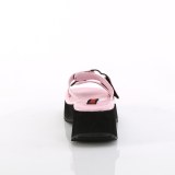 rosa 6,5 cm DemoniaCult FLIP-12 emo gothic plat� mules