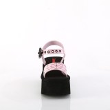 rosa 6,5 cm DemoniaCult FUNN-10 lolita emo sandaler med plat�