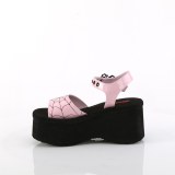 rosa 6,5 cm DemoniaCult FUNN-10 lolita emo sandaler med plat�