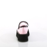 rosa 6 cm SPRITE-01 emo maryjane sko - plat�sko med spenne