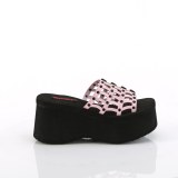 rosa 9 cm DemoniaCult FUNN-13 emo gothic plat� mules