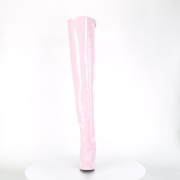 rosa lakk 13 cm SEDUCE-3010 lårhøye støvletter