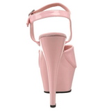 rosa lakk 15 cm Pleaser KISS-209 platå høye hæler sko