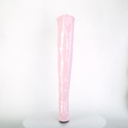 rosa lakkert 13 cm SEDUCE-3000 lårhøye støvler til menn