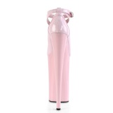 rosa lakklær 25,5 cm BEYOND-087 ekstremt pumps høye hæler - veldig høye platå pumps