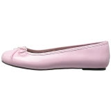 rosa lakklær ANNA-01 store størrelser ballerina sko