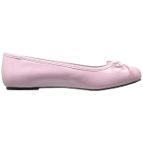 rosa lakklær ANNA-01 store størrelser ballerina sko