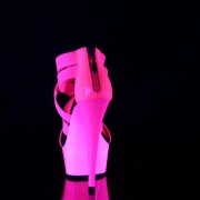 rosa neon 15 cm DELIGHT-669UV pole dancing sko
