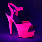 rosa neon 15 cm Pleaser KISS-209UV plat� h�ye h�ler sko