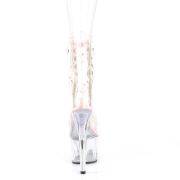 rosa transparent 18 cm ADORE-1020C-2 h�yh�lte ankelst�vletter - pole dance h�ler
