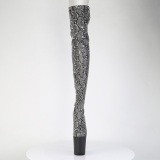 slangem�nster 20 cm 3008SP-BT svarte l�rh�ye st�vler med sn�ring