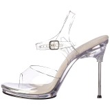 sølv 11,5 cm CHIC-08 sandaletter med stiletthæl