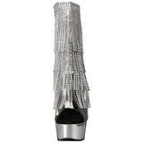 s�lv 15 cm DELIGHT-1017RSF h�ye ankelst�vletter med frynser til dame