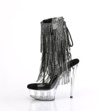s�lv 15 cm DELIGHT-1017RSF h�ye h�ler ankelst�vletter med frynser