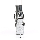 s�lv 18 cm ADORE-700-14LG glitter h�yh�lte plat�sko