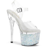 s�lv 18 cm ESTEEM-708LG-2 glitter h�yh�lte plat�sko