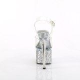 s�lv 18 cm ESTEEM-708LG glitter h�yh�lte plat�sko
