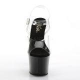 s�lv 18 cm SKY-308CRS high heels plat� med strassteiner