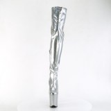 s�lv 20 cm FLAMINGO-3000HWR hologram overknee st�vler - pole dance overknees