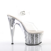 s�lv glitter 18 cm Pleaser ADORE-708G pole dancing sandaler