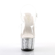 s�lv glitter 18 cm Pleaser ADORE-708G pole dancing sandaler