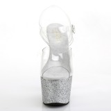 s�lv glitter 18 cm Pleaser ADORE-708HMG pole dancing sko