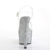 s�lv glitter 18 cm Pleaser ADORE-708HMG pole dancing sko