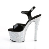 s�lv glitter 18 cm Pleaser SKY-309LG pole dancing sko