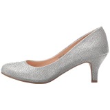 s�lv krystall stein 6,5 cm DORIS-06 h�ye pumps aftensko med h�l