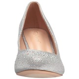 s�lv krystall stein 6,5 cm DORIS-06 h�ye pumps aftensko med h�l