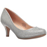 s�lv krystall stein 6,5 cm DORIS-06 h�ye pumps aftensko med h�l