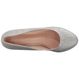 s�lv krystall stein 6,5 cm DORIS-06 h�ye pumps aftensko med h�l
