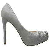 s�lv strass 13 cm DESTINY-06R h�ye platform pumps sko