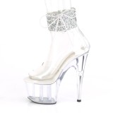 s�lv strass 18 cm ADORE-724RS-02 pleaser h�ye h�ler med ankelmansjett