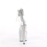 s�lv strass 18 cm BEJEWELED-7-RS-02 pleaser h�ye h�ler med ankelmansjett