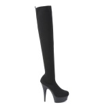 stretch nylon 15 cm DELIGHT-3002-1 sexy overknee st�vler