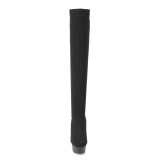 stretch nylon 15 cm DELIGHT-3002-1 sexy overknee st�vler