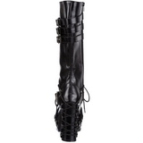 svart 11,5 cm CHARADE-206 lolita st�vler gothic plat� tykke s�ler