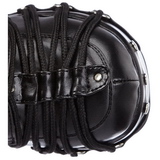 svart 11,5 cm CHARADE-206 lolita st�vler gothic plat� tykke s�ler