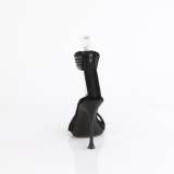 svart 11,5 cm CUPID-440 ankel stropper stilett sandaler med stiletth�l
