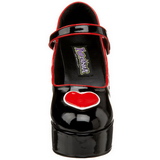 svart 11 cm QUEEN-55 h�ye damesko med h�l