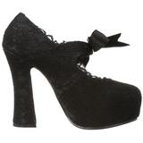 svart 13 cm DEMON-11 lolita gothic plat�sko