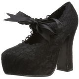 svart 13 cm DEMON-11 lolita gothic plat�sko