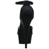 svart 15 cm DELIGHT-618PS h�ye damesko med h�l