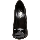 svart 15 cm DOMINA-212 h�ye damesko med h�l